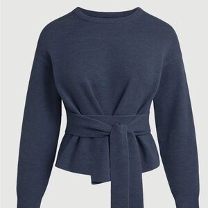 Modern citizen tie sweater denim blue